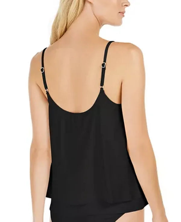 Michael Michael Kors Layered Underwire Tankini Top, Size XS