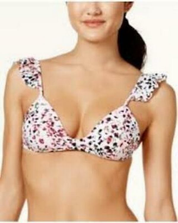 Hula Honey Juniors Strappy Bra-Sized Bikini Top, Size XL