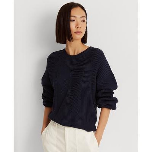 Lauren Ralph Lauren Blouson-Sleeve Sweater