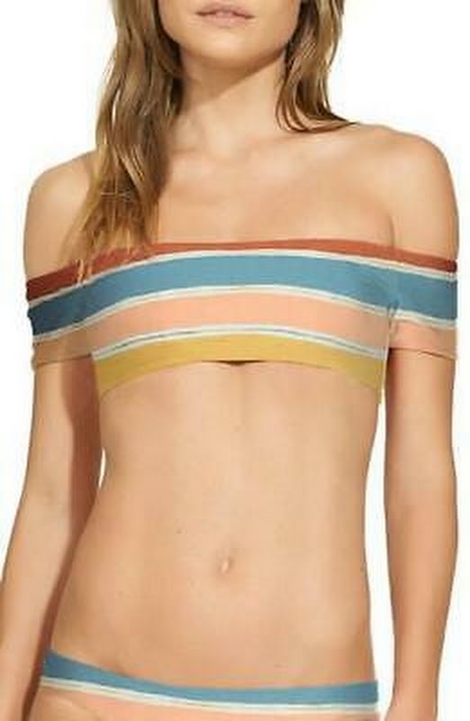 ViX Guadalupe Off-the-Shoulder Bikini Top, Size 8