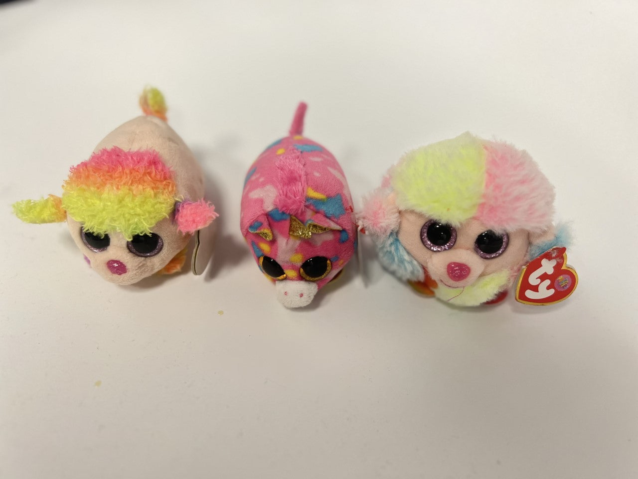 TY Puffies Poodle,  Poodle Dog and Star Unicorn Lot