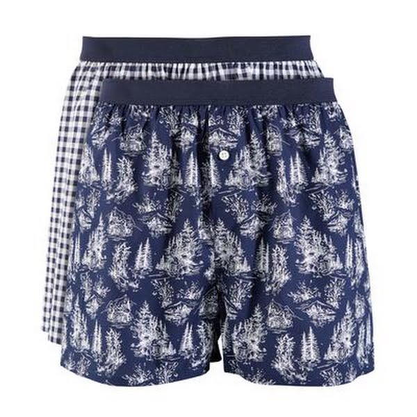 Club Room Mens 2-Pk. Holiday Printed Cotton Boxers