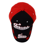 Texas Red & Black 3D Embroidered Baseball Cap, Hat