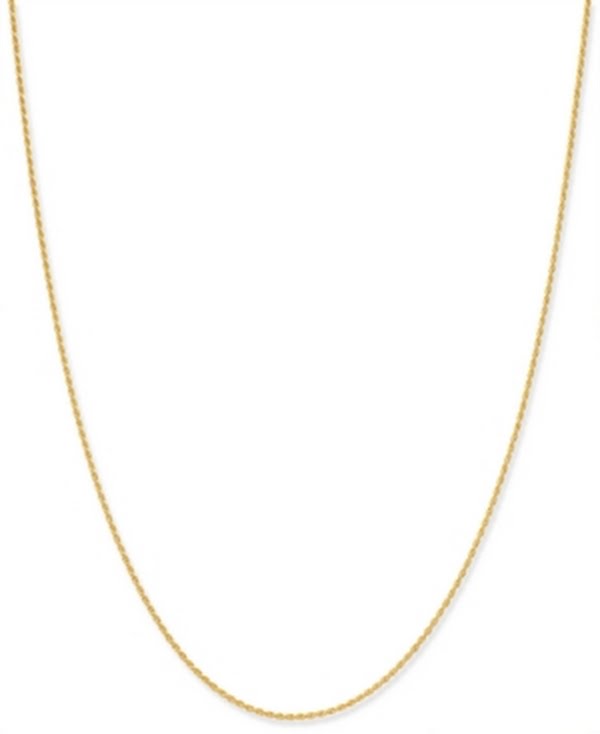 Giani Bernini Thin Rope Chain 20 Necklace in 18k Gold-Plate Over Sterling