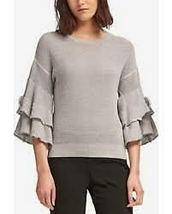 DKNY Women's Ruffle-Sleeve Sweater