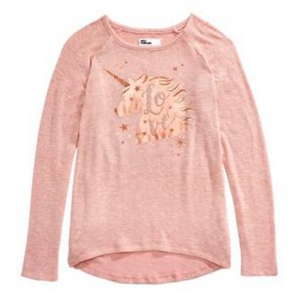 Epic Threads Big Girls Unicorn Sparkle Knit Shirt