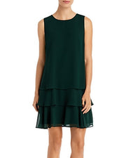 Lauren Ralph Lauren Crepe Shift Dress – Deep Pine, Size 12