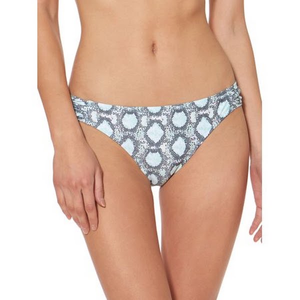 Jessica Simpson Snake-Print Hipster Bikini Bottoms, Size Small