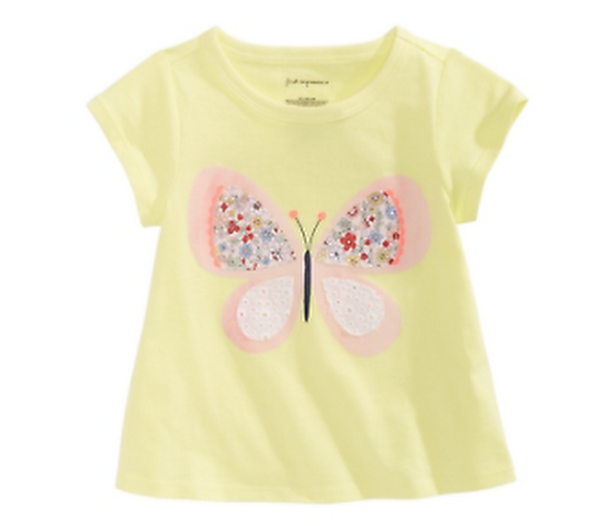 First Impressions Girls Print Cotton T-Shirt, Various Styles