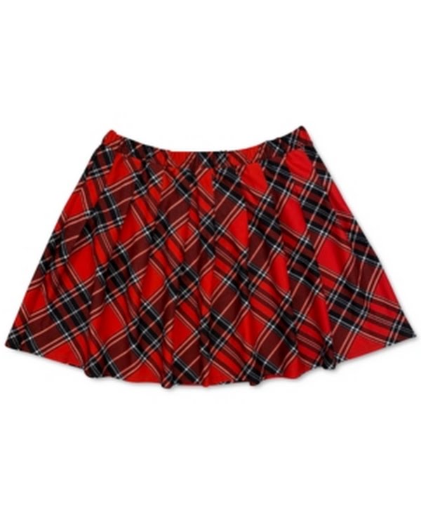 Full Circle Trends Plus Trendy Plaid Mini Skirt, Size 2X