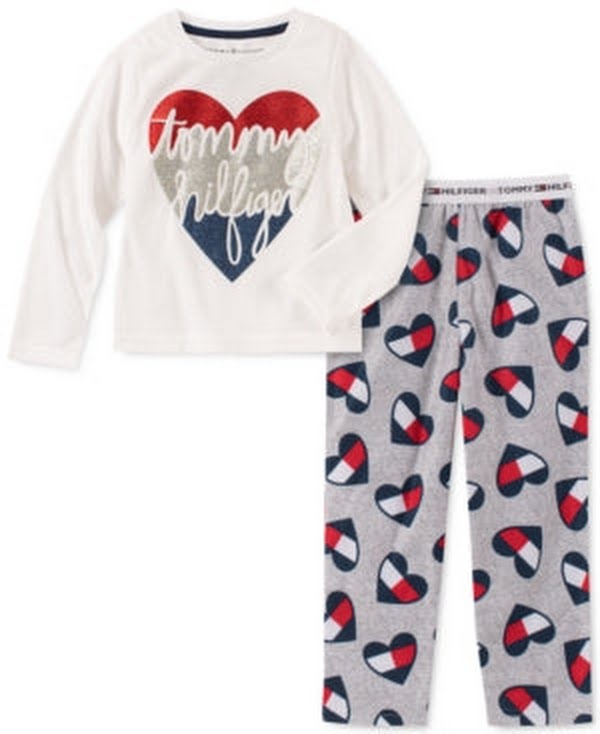 Tommy Hilfiger Girls 2-Pc. Plaid Pajama Set, Various Styles