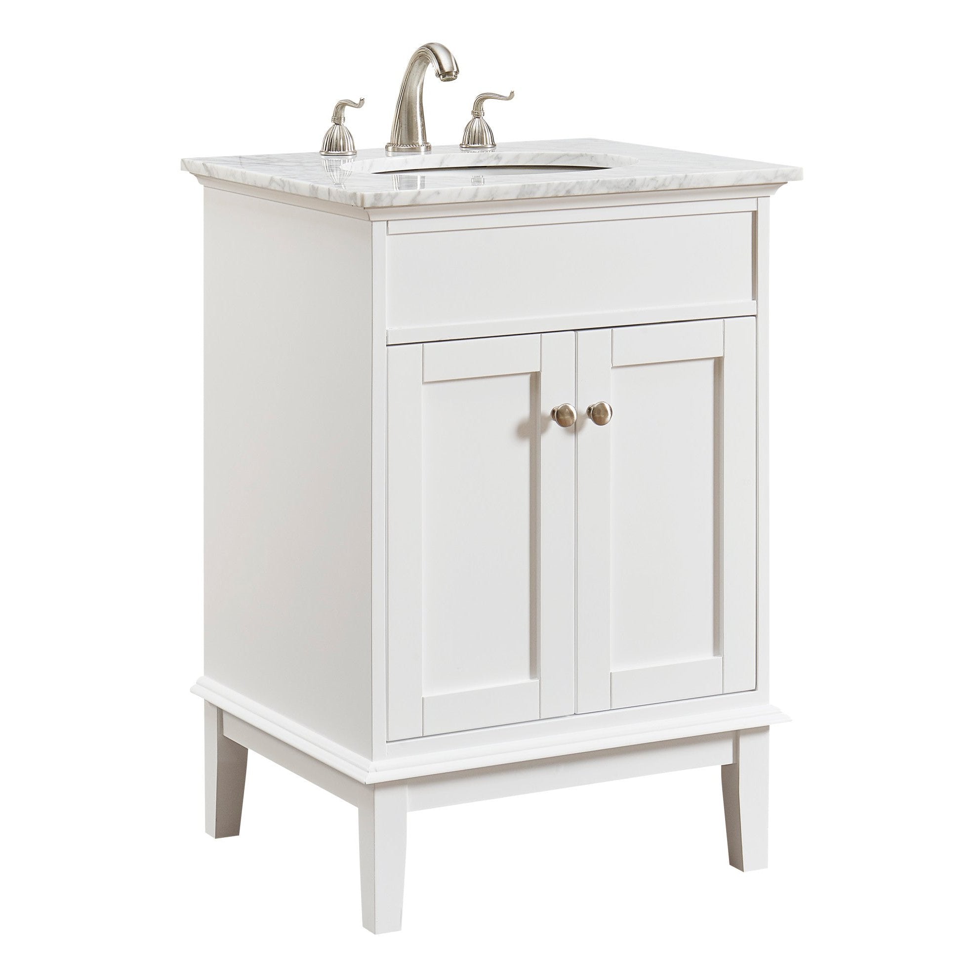 Elegant Lighting VF30124WH Sutton 24W Vanity Set - White