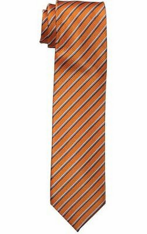 Dockers Big Boys Striped Necktie, Orange