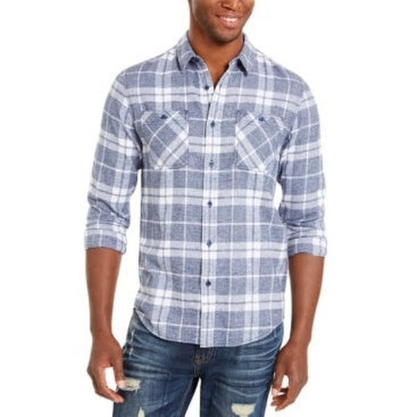 American Rag Mens Medium-Weight Cotton Button-Down Shirt