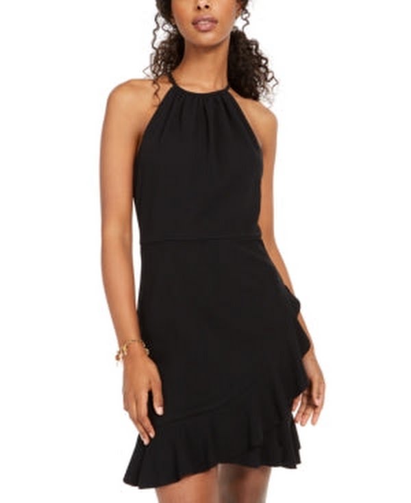 Teeze Me Juniors Ruffled Fit & Flare Dress Vanessa Jane Teeze Me Juniors Ruffled Fit & Flare Dress Vanessa Jane