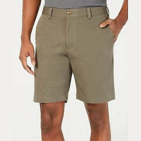 Club Room Mens Regular-Fit 9 4-Way Stretch Shorts, Size 33