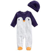 First Impressions Baby Boys Girls 2-Pc. Hat and Footed Coverall Set
