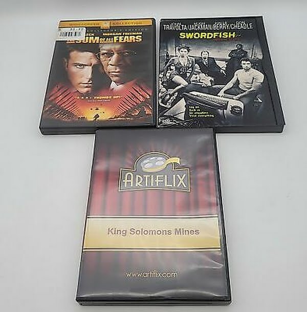 Action DVD Bundle: The Sum of All Fears, Swordfish, King Solomon Mines