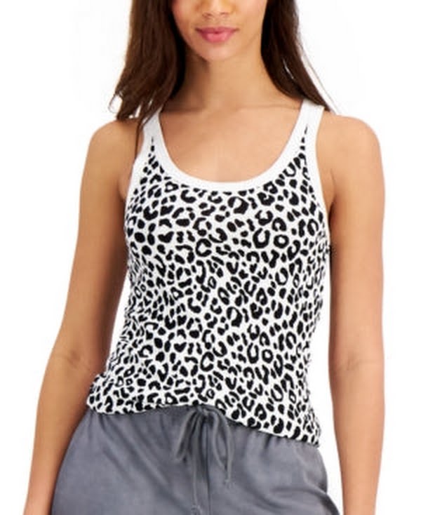 Jenni by Jennifer Moore Womens Ribbed Tank Top