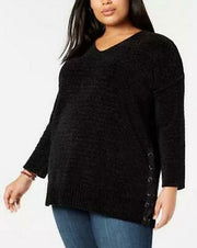 Style & Co Plus Size Chenille Tunic Sweater,Size 1X