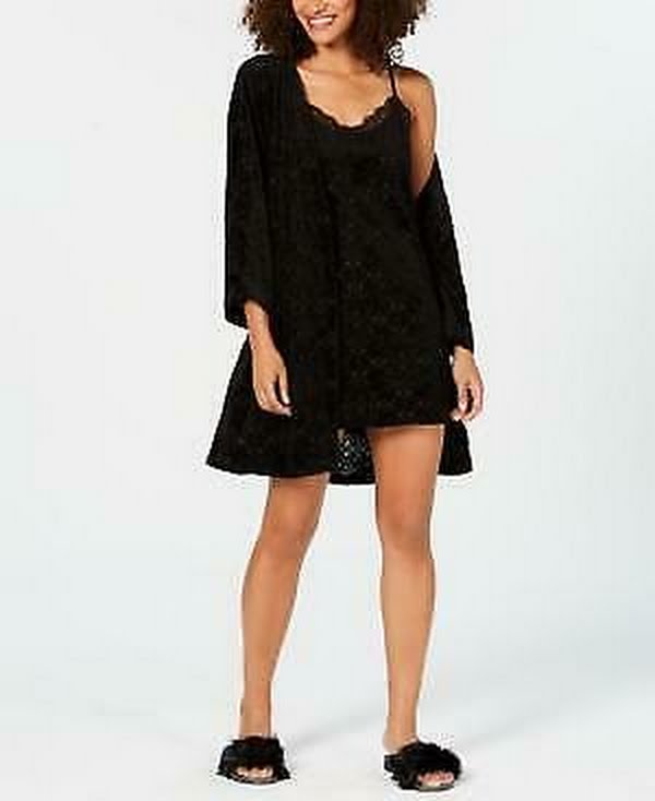 I.N.C. Burnout Velvet Wrap Robe