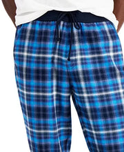 Sun + Stone Mens Donnie Regular-Fit Plaid Joggers in Blue-Size 2XL