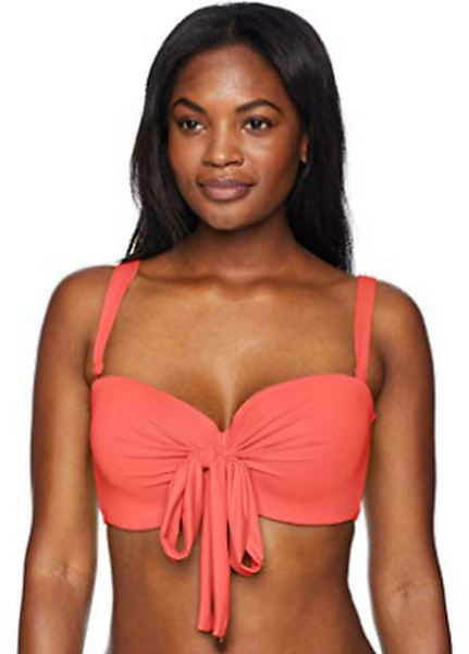 Coco Reef Womens Five Way Bikini Top Swimsuit with Molded Cups, Size 32/34DD