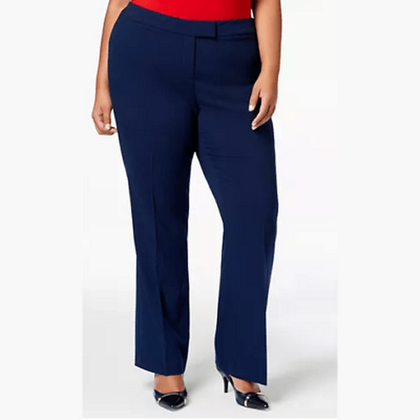 Anne Klein Plus Size Flare-Leg Pants