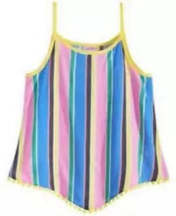 Epic Threads Big Girls Striped Diamond Challis Tank Top, Size XL