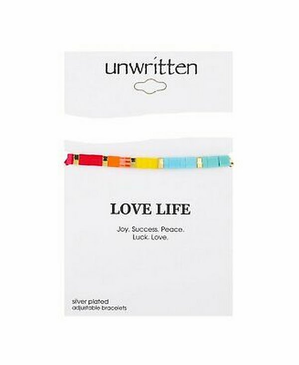 Unwritten Gold Flash Plated Multi-Color Bracelet