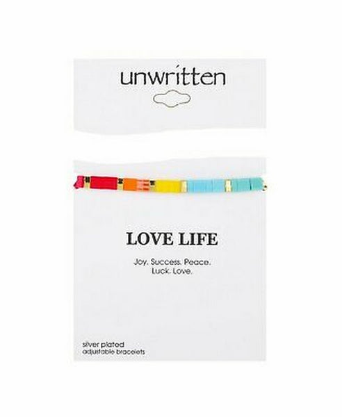 Unwritten Gold Flash Plated Multi-Color Bracelet