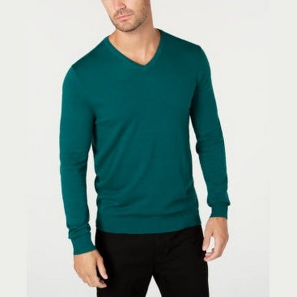 Alfani Mens V-Neck Sweater