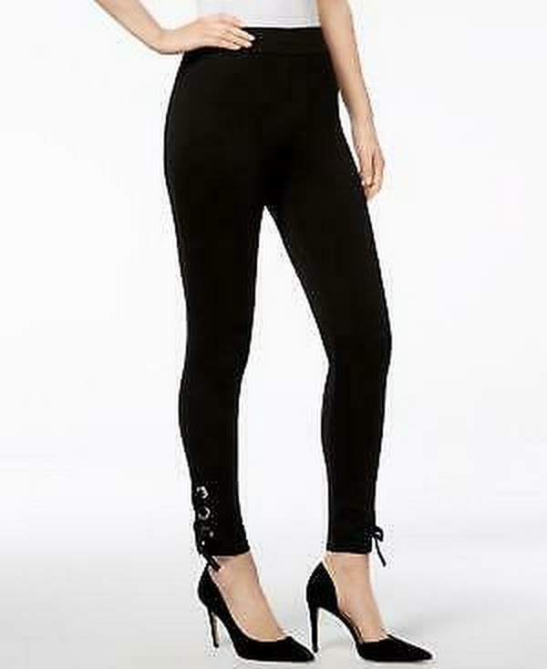 I.n.c. Shaping Lace-up Ankle Leggings, Size XS